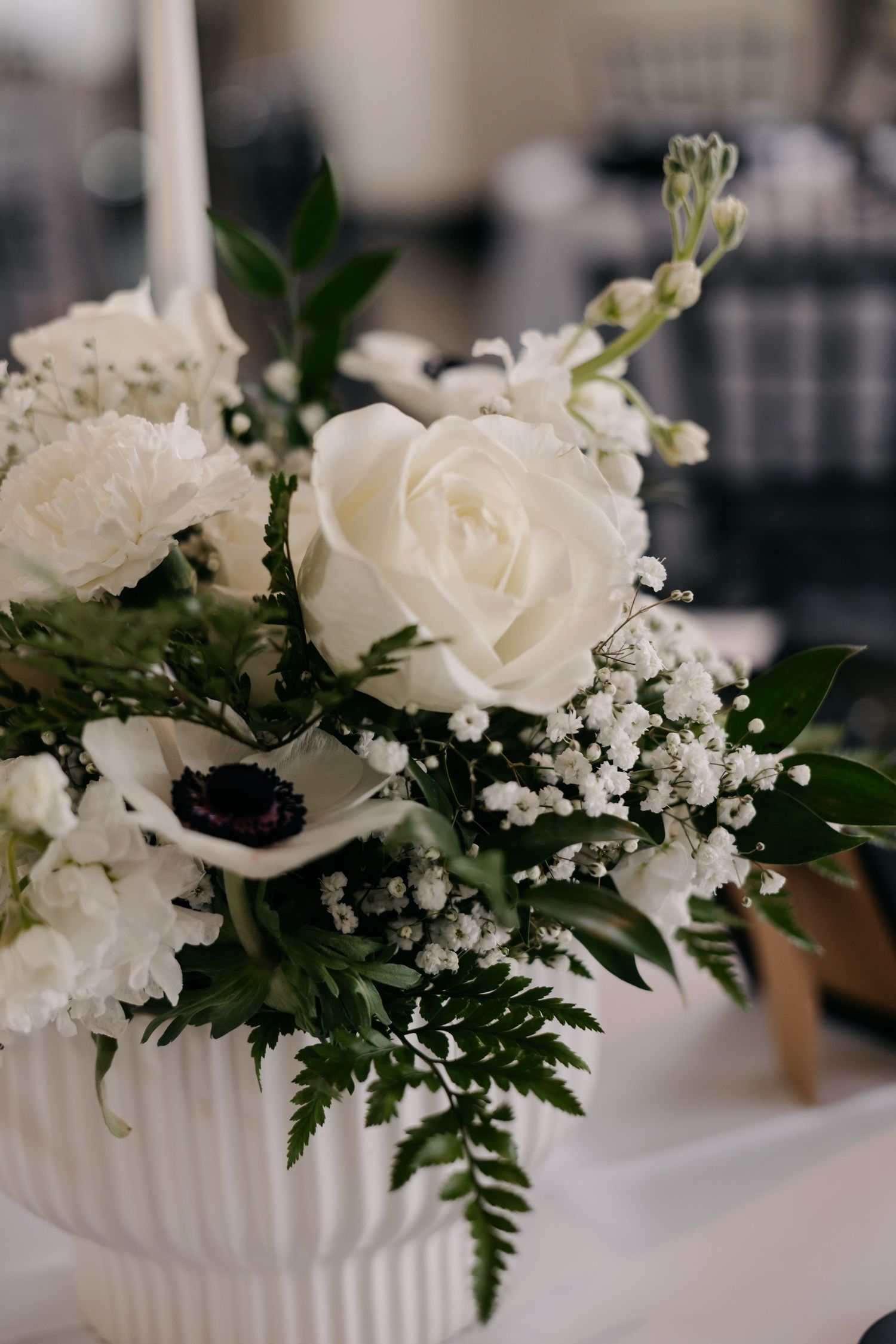 Details and floral arrangements at The Acreage in Palmyra Nebraska for a fall wedding.