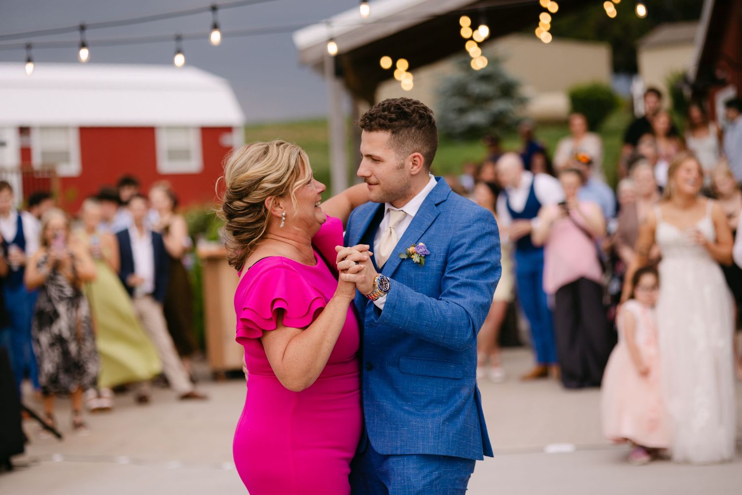 Rustic Nebraska barn wedding reception at Sparks Barn Louisville NE