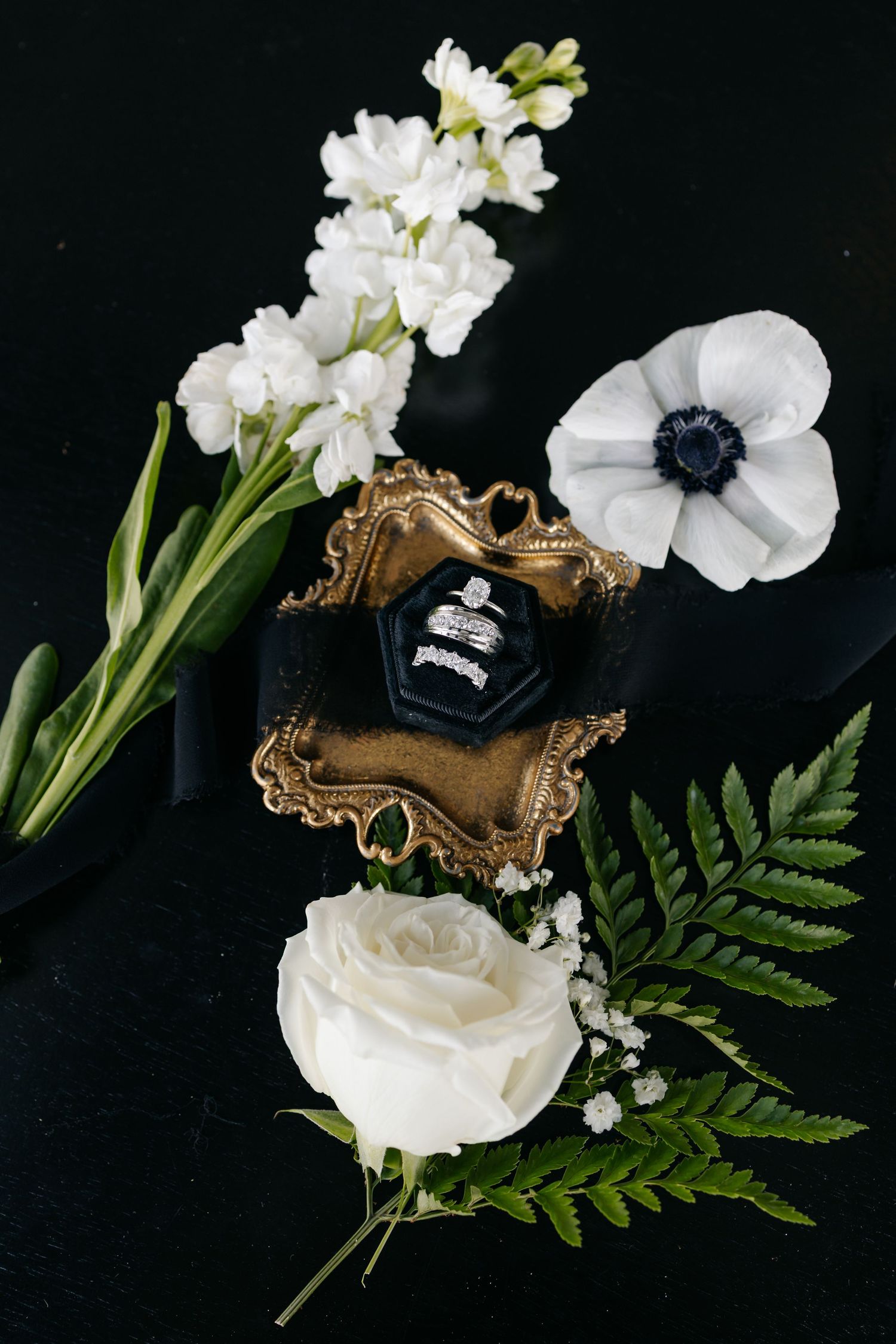 Details and floral arrangements at The Acreage in Palmyra Nebraska for a fall wedding.