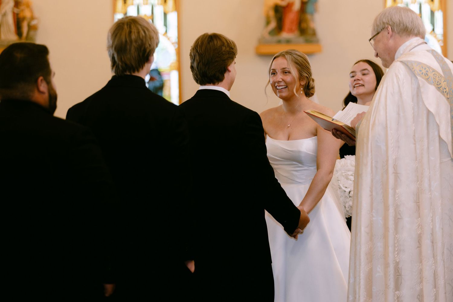 traditional church wedding ceremonies including Catholic traditions—across Nebraska, Iowa, and Kansas.