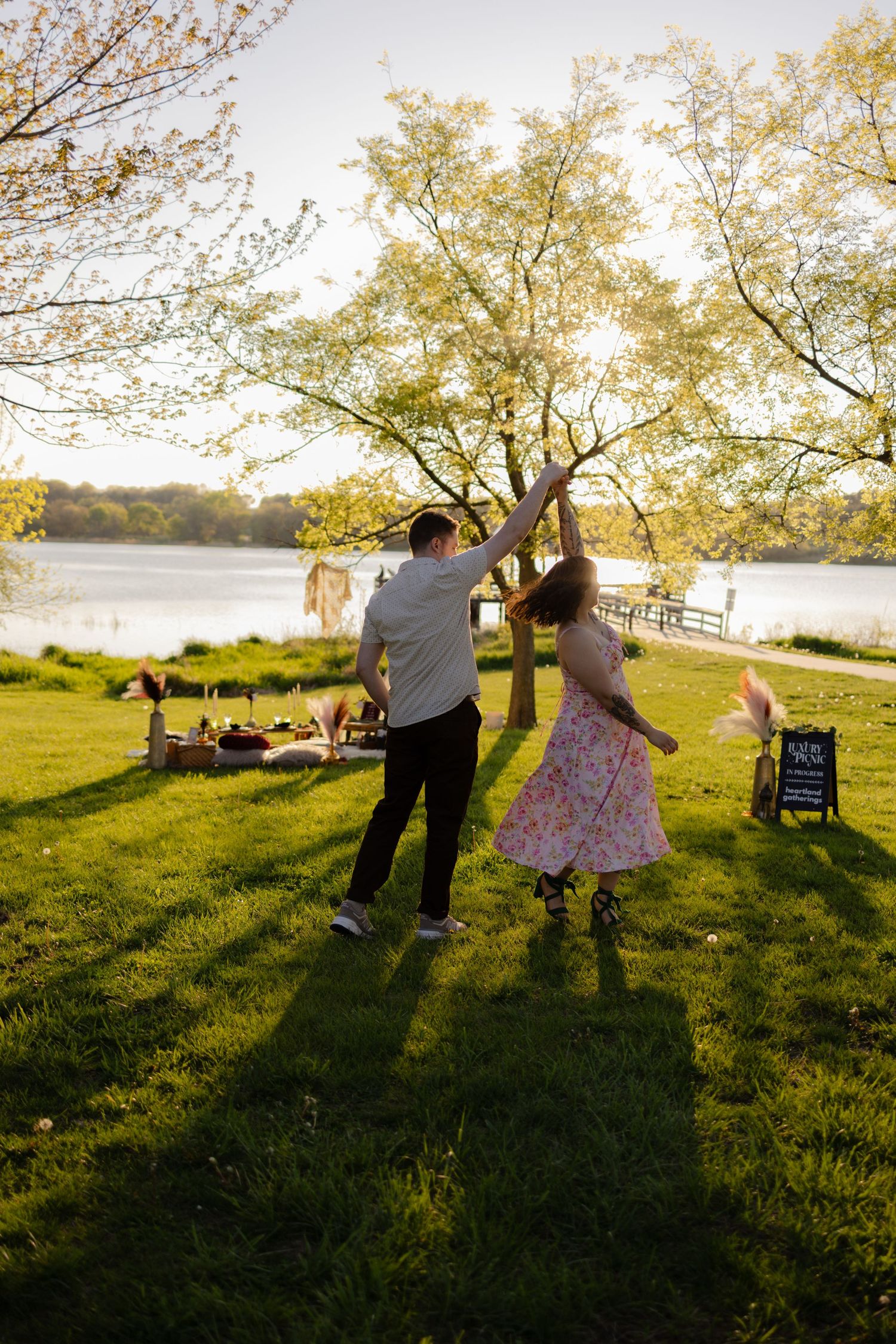 Park Picnic session couple photography Omaha Nebraska
