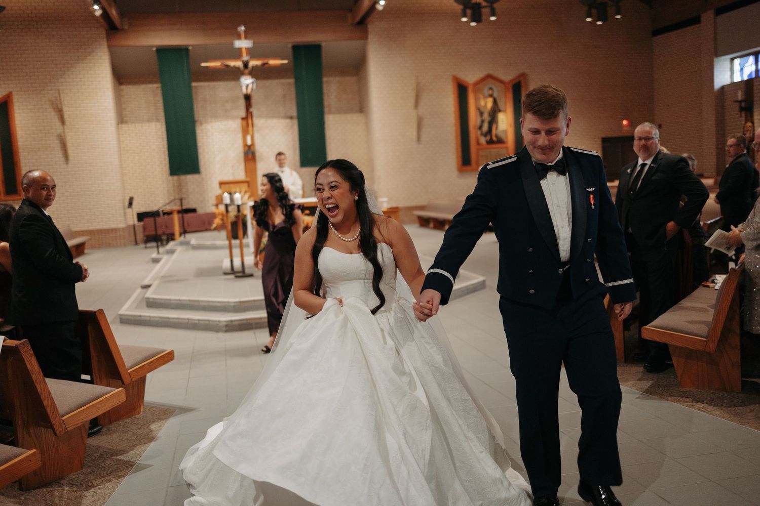 traditional church wedding ceremonies including Catholic traditions—across Nebraska, Iowa, and Kansas.