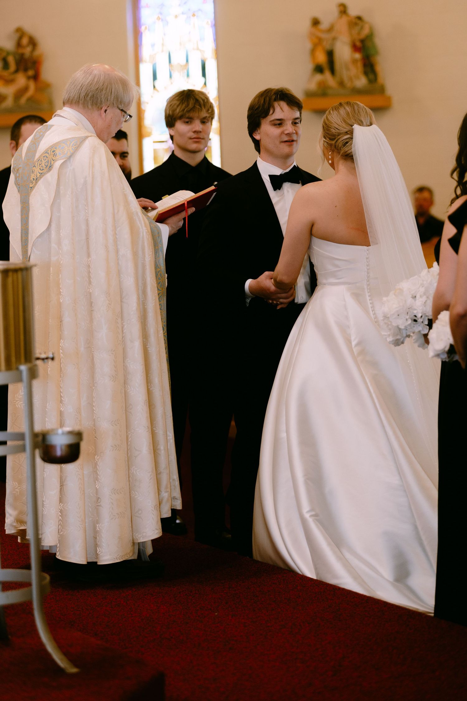 traditional church wedding ceremonies including Catholic traditions—across Nebraska, Iowa, and Kansas.