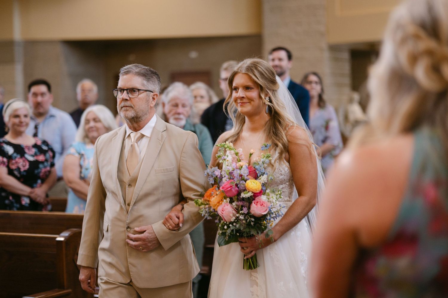 True Society bridal gown detail photo at Lincoln Nebraska Catholic wedding