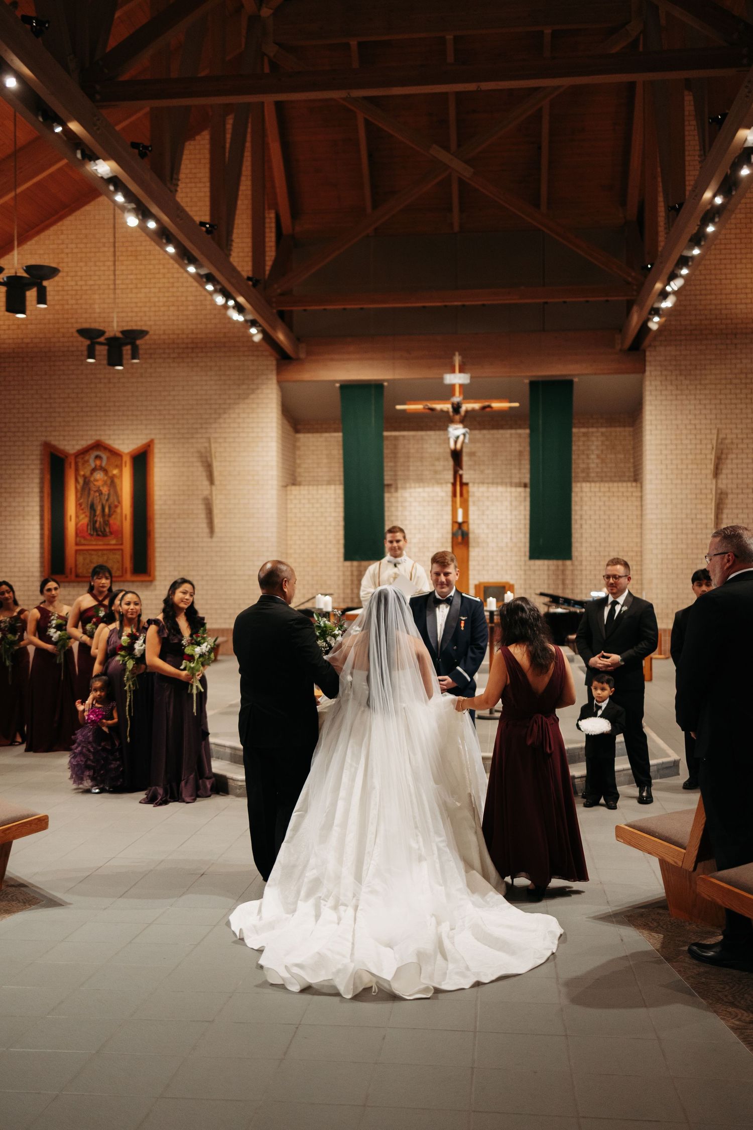 traditional church wedding ceremonies including Catholic traditions—across Nebraska, Iowa, and Kansas.