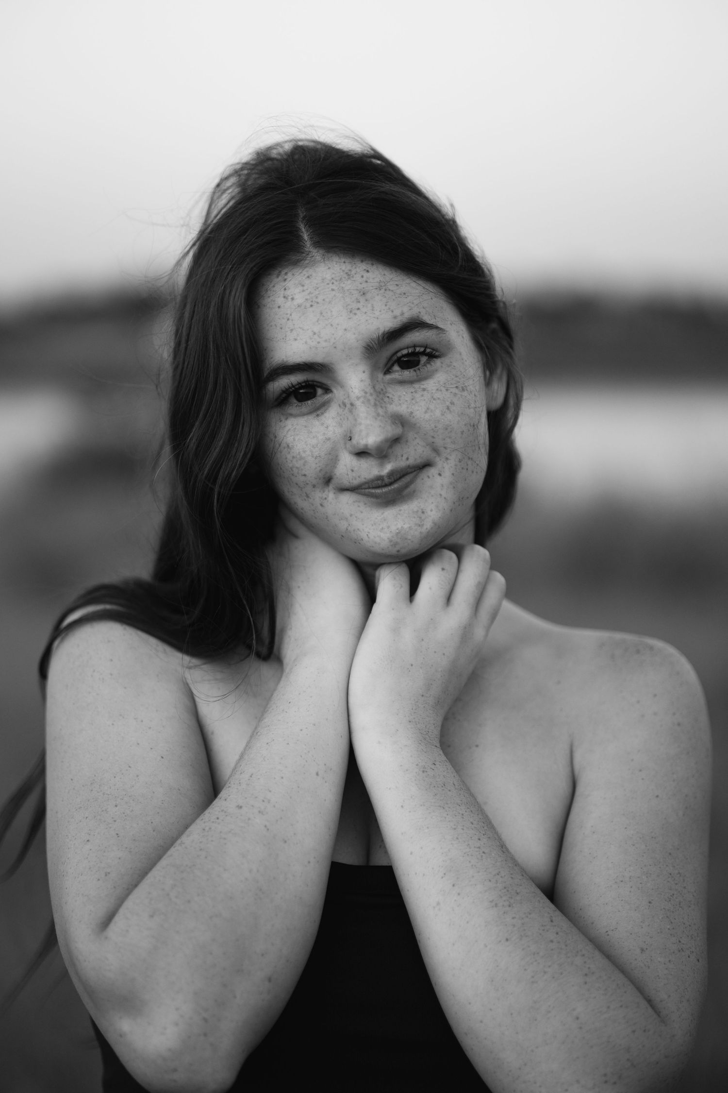 Papillion Nebraska high school senior, park portraits at golden hour.