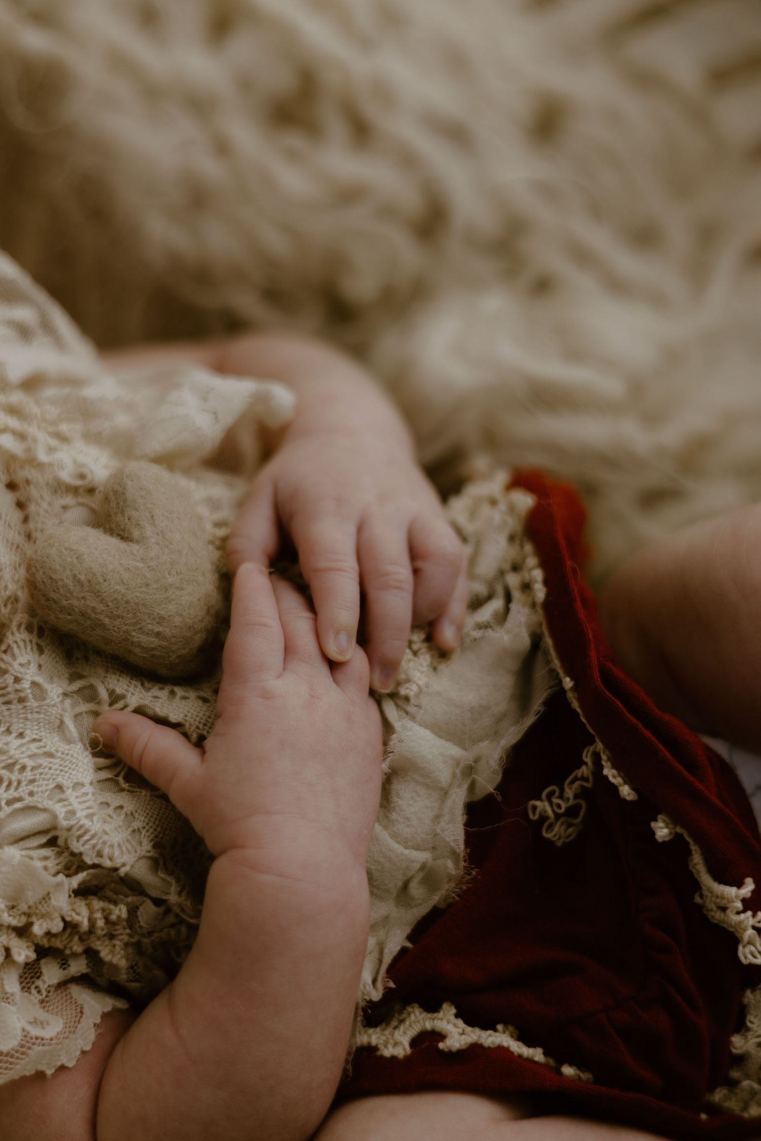 Plattsmouth NE newborn portraits in cozy studio