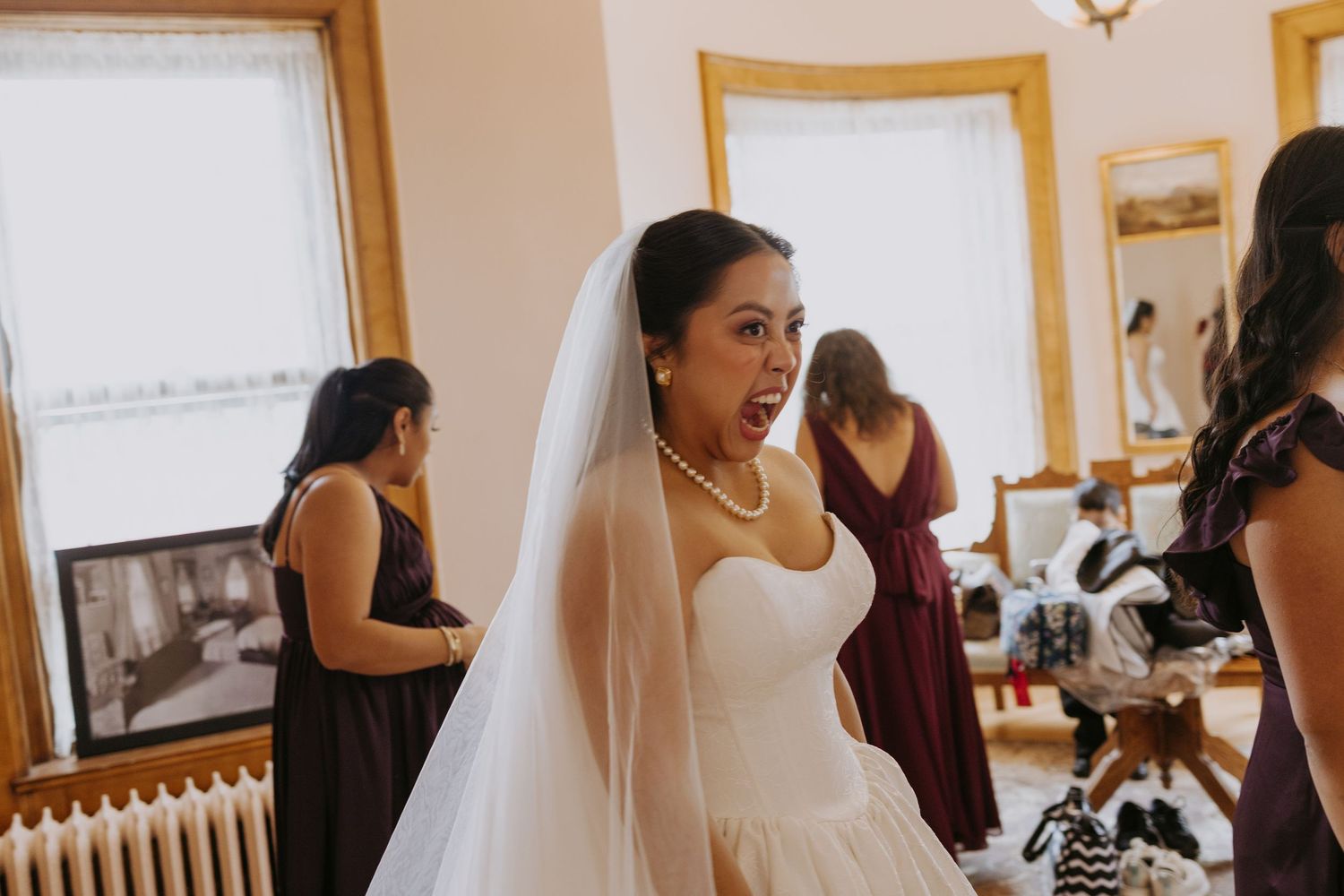 Joslyn Castle wedding venue in Omaha, Nebraska showcasing historic architecture and timeless wedding photography.