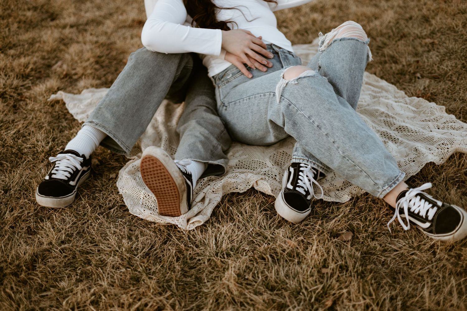 Old Market Omaha Nebraska, Couple engagement session detail shot.