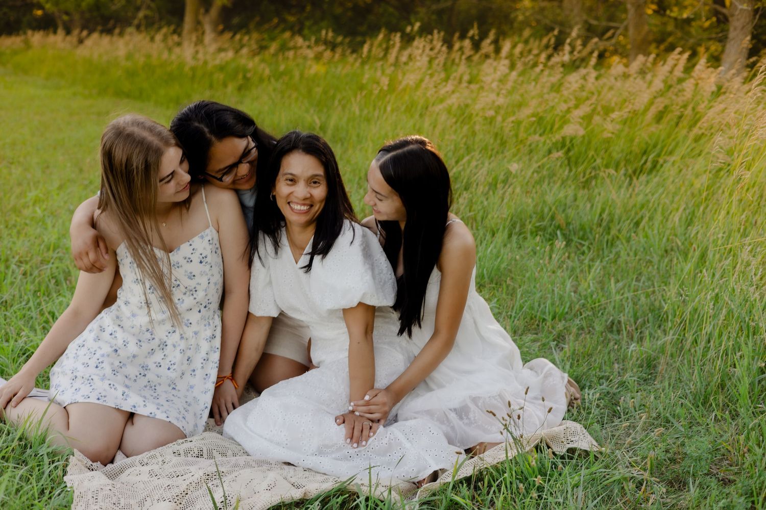 Omaha family session at Chalco Park Omaha NE during sunset