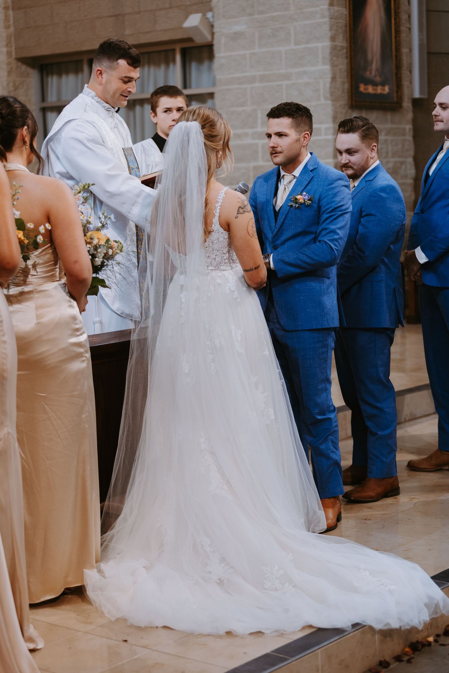 traditional church wedding ceremonies including Catholic traditions—across Nebraska, Iowa, and Kansas.