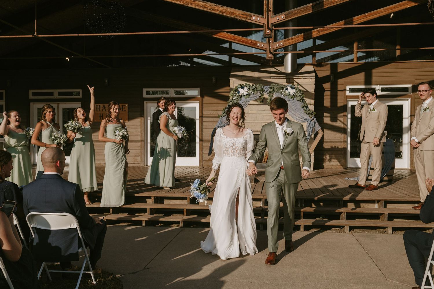 Falconwood Park wedding venue in Bellevue, Nebraska featuring outdoor ceremonies and lush greenery photography.