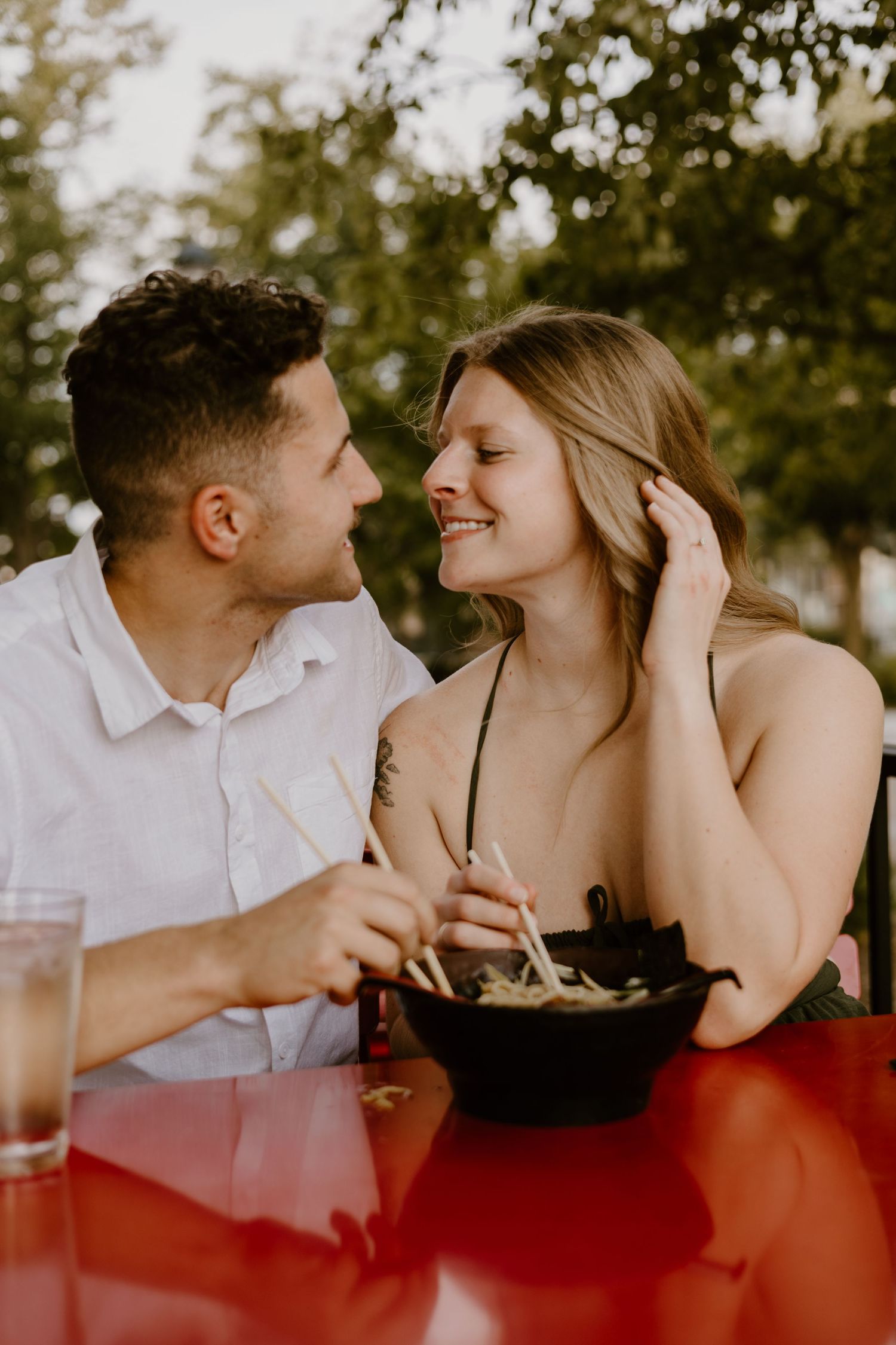 Ramen engagement session date session in Papillion Nebraska