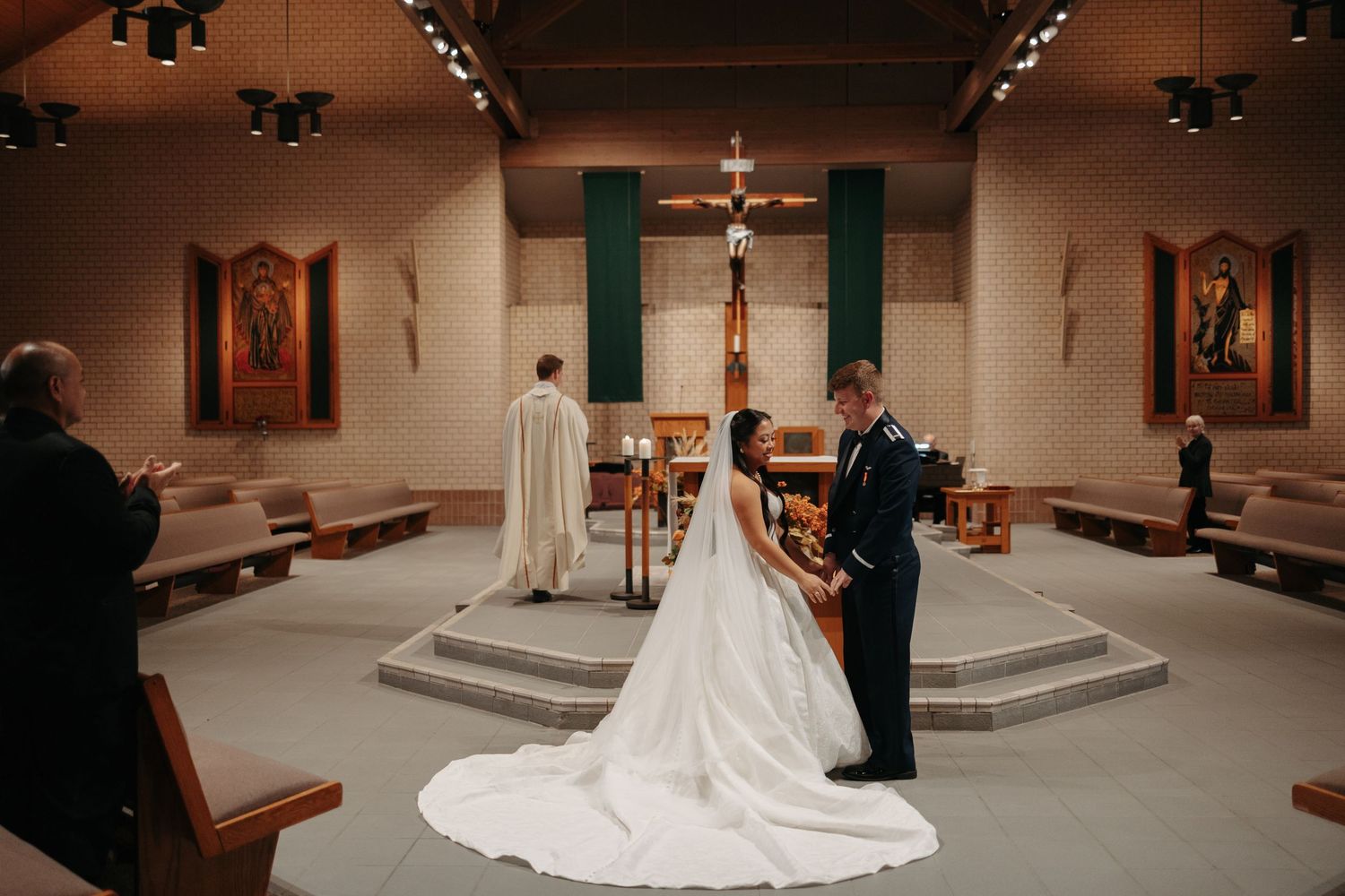 traditional church wedding ceremonies including Catholic traditions—across Nebraska, Iowa, and Kansas.