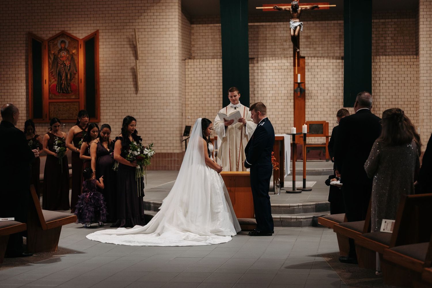 traditional church wedding ceremonies including Catholic traditions—across Nebraska, Iowa, and Kansas.