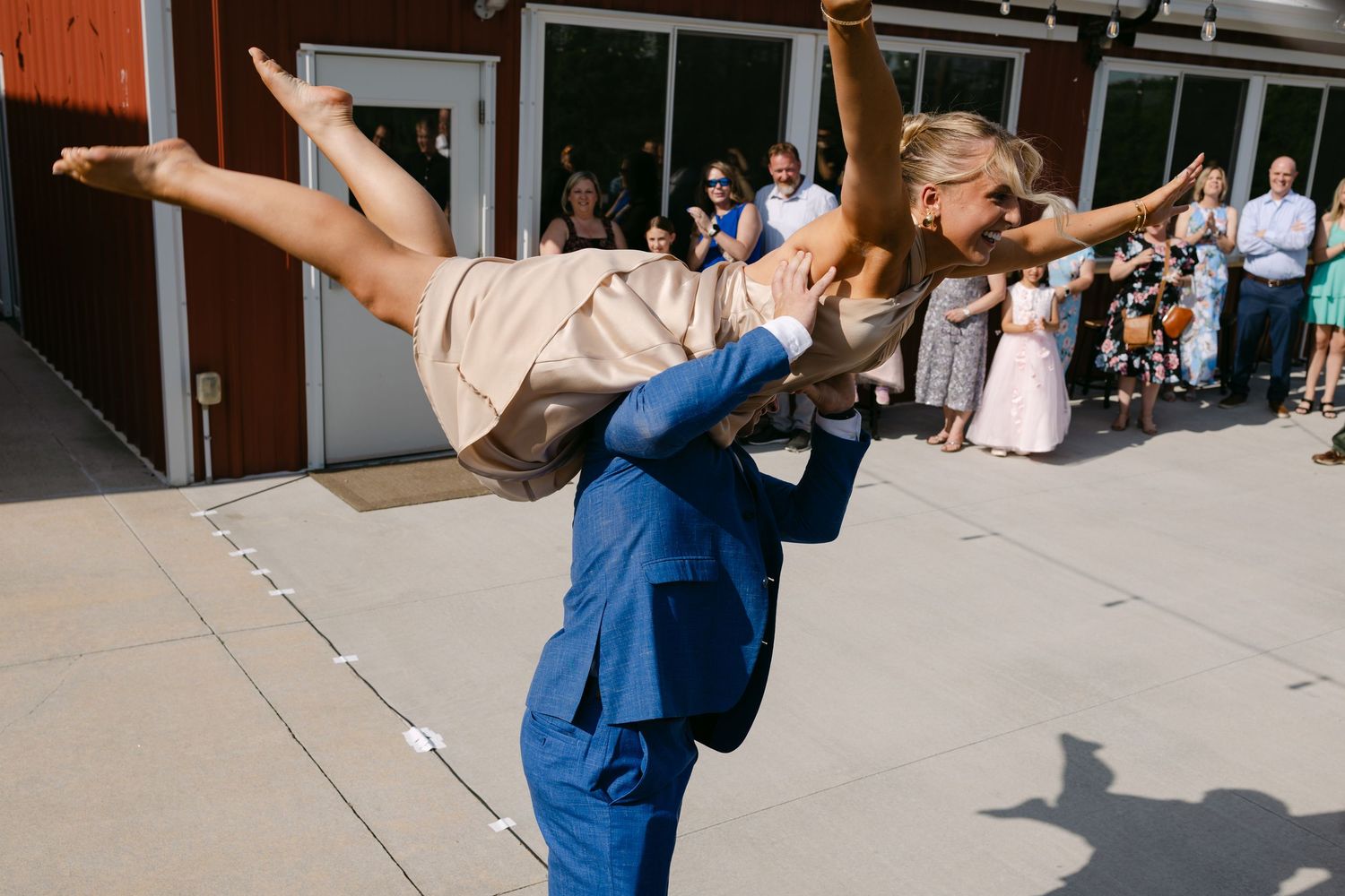 Rustic Nebraska barn wedding reception at Sparks Barn Louisville NE