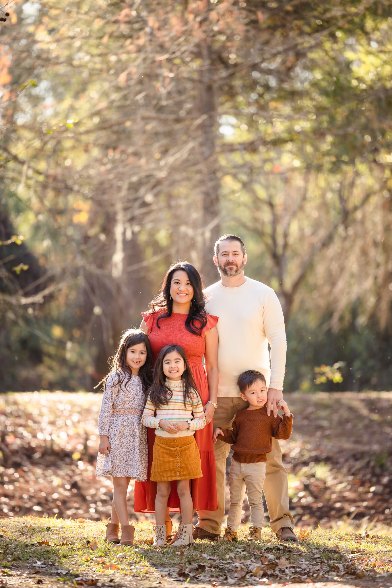 Family portrait at Houston park