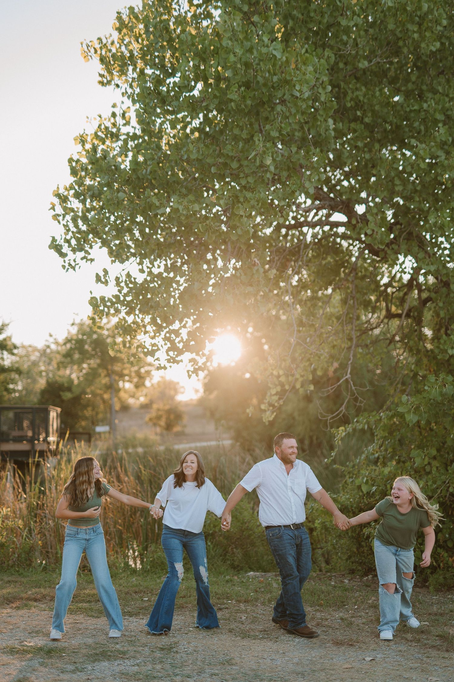 Family of four session in Lake Worth, Tx