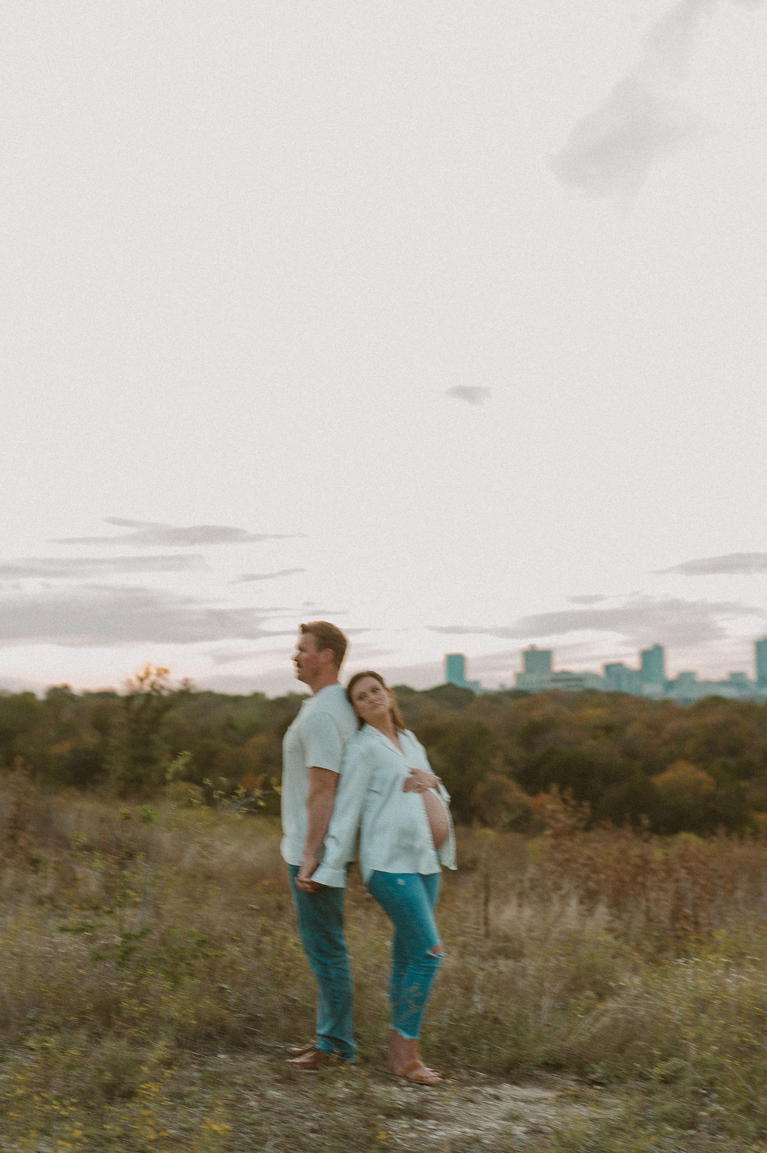 Maternity session near downtown Fort Worth