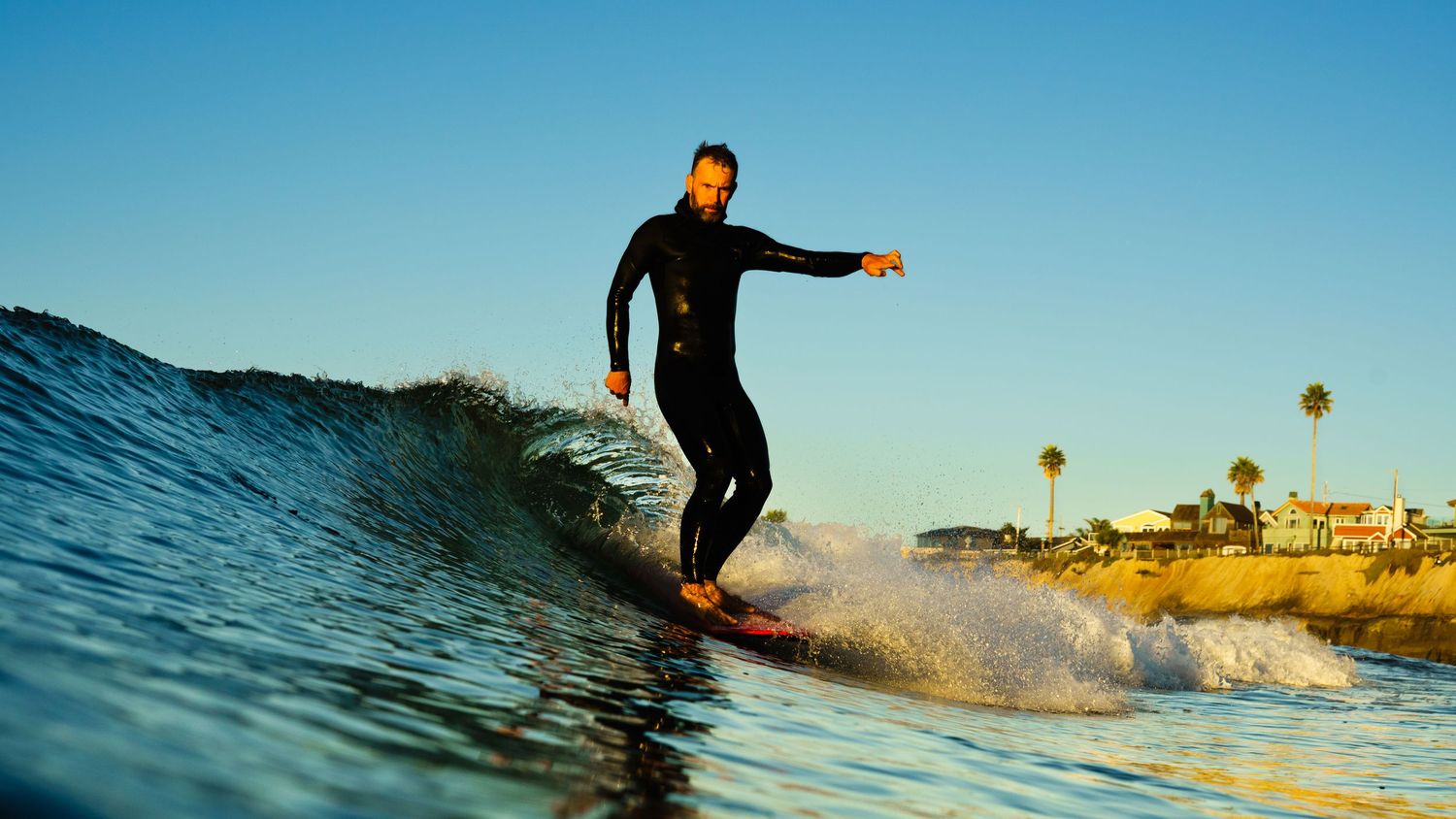 surfer in Santa Cruz