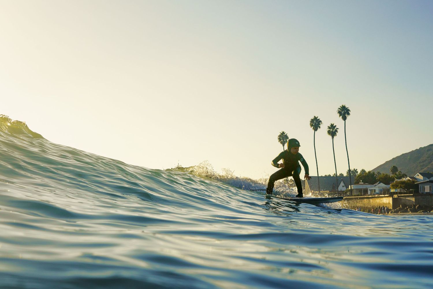 Grom surfer at Mondo's PCH