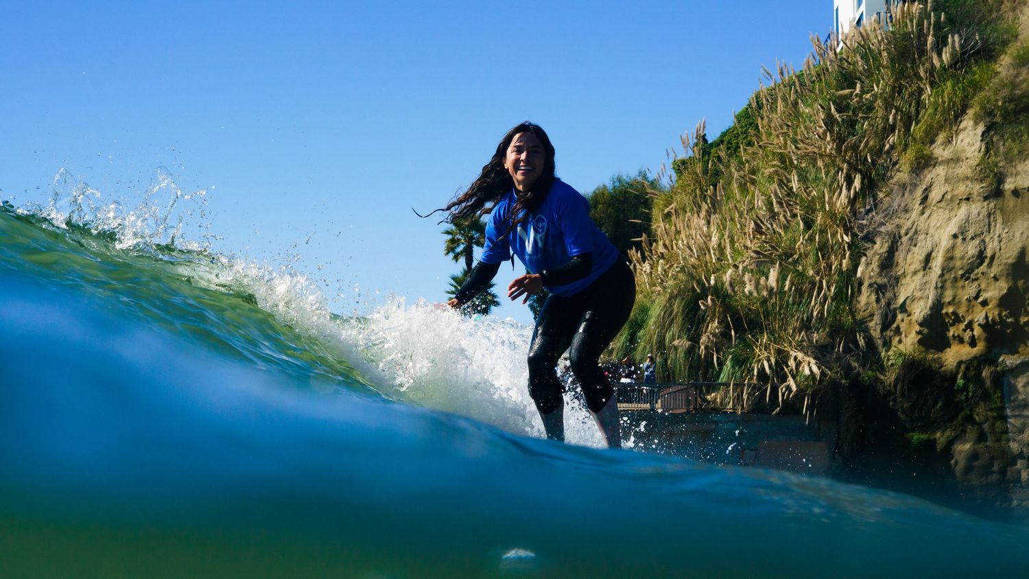 Female Surfer in Capitola California