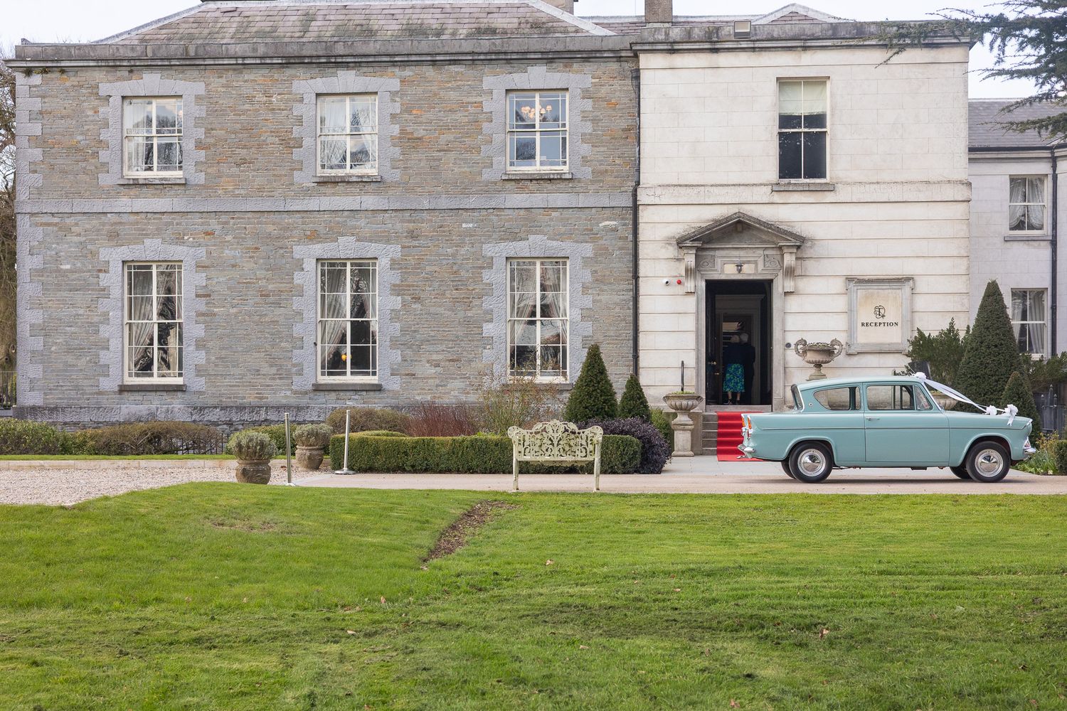 Tankardstown house exterior with classic architecture and manicured grounds.