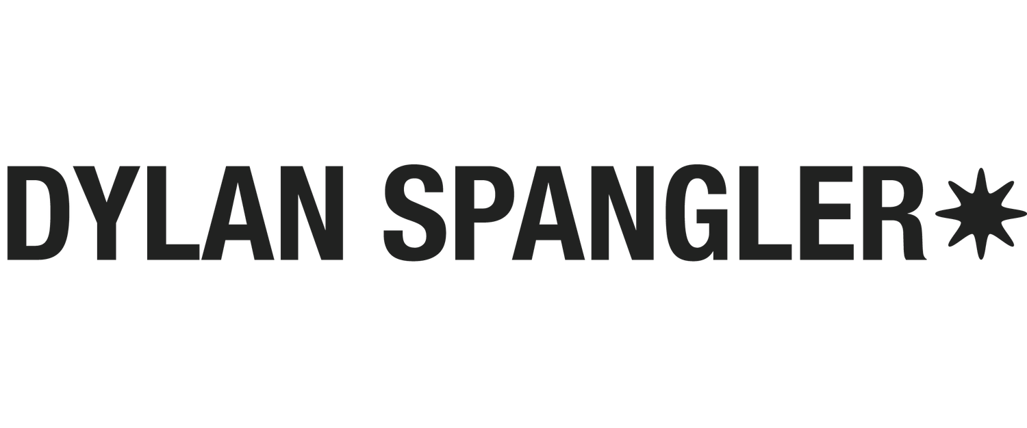 Dylan Spangler logo in bold black text with an asterisk symbol on white background.