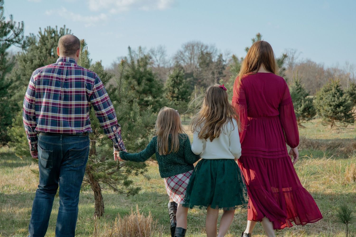 A relaxed winter family session in Southern Maryland, capturing connection over perfection.