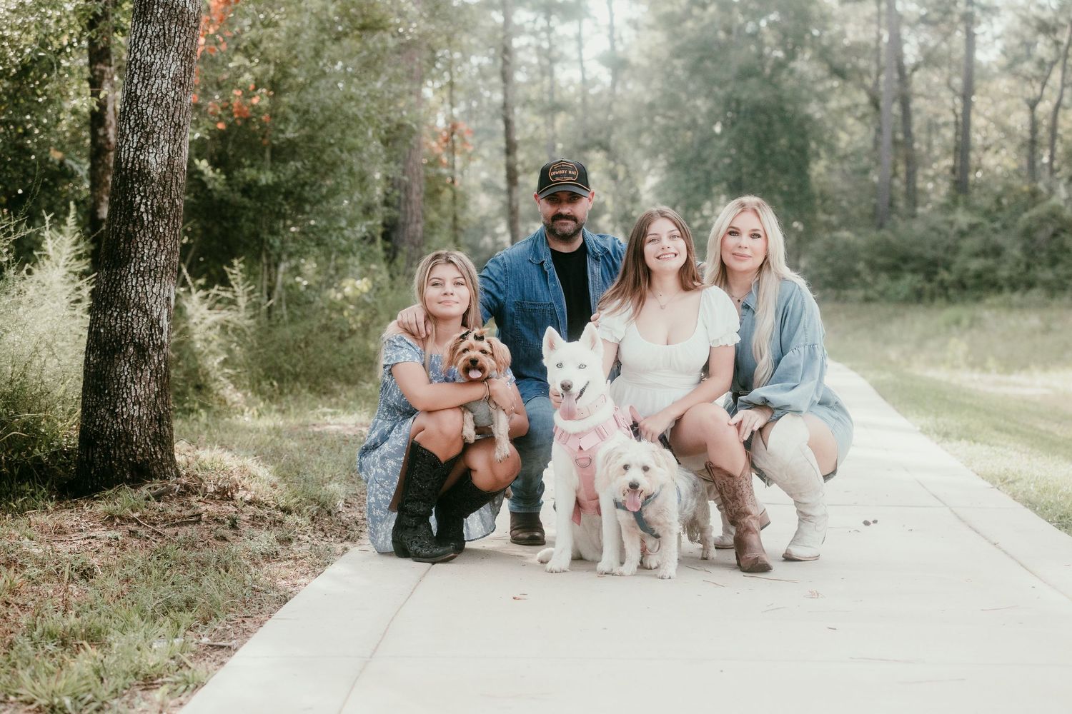 Family photo session photographed in Magnolia Texas