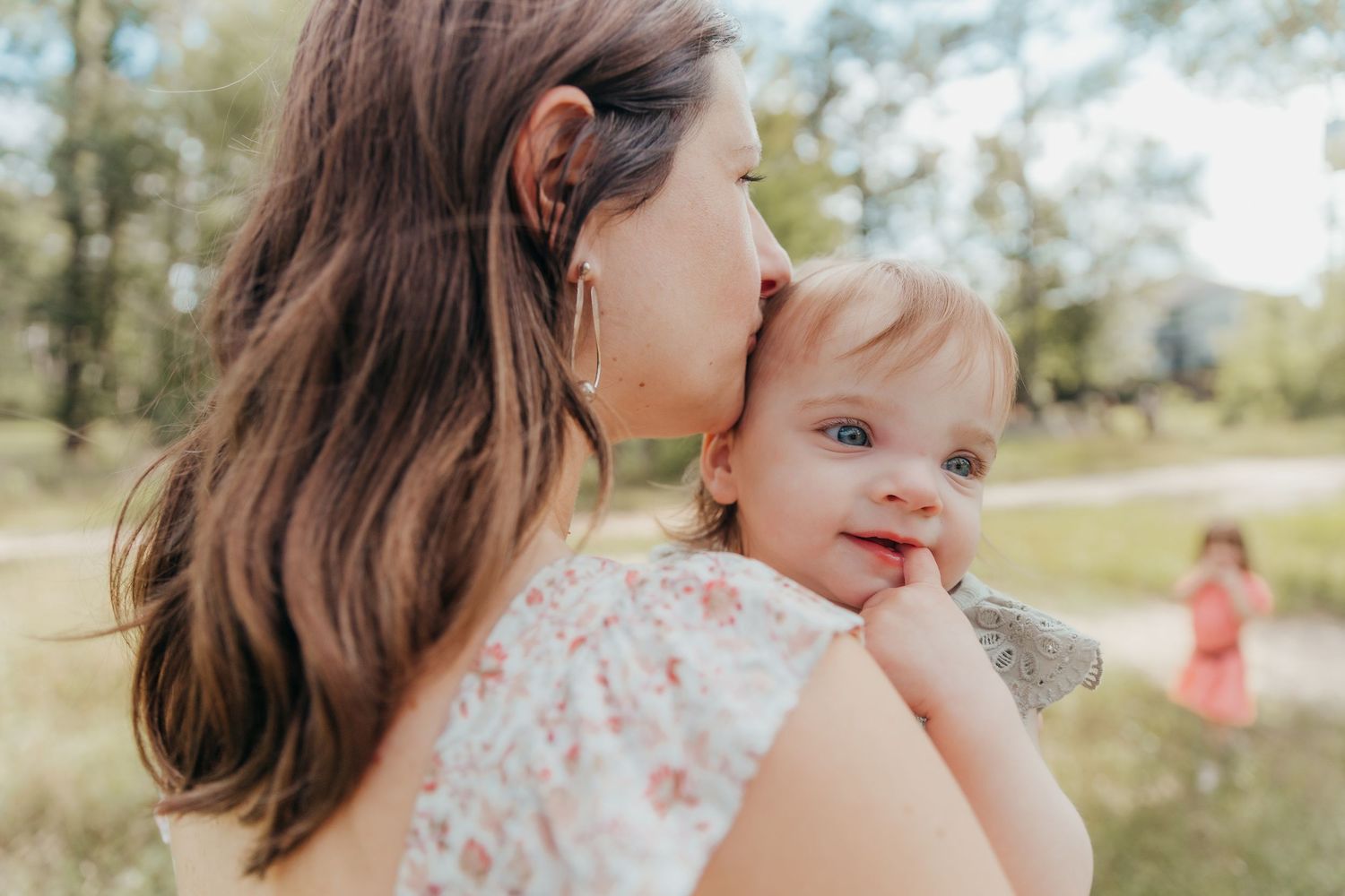 Family portrait photographed by Magnolia TX family photographer