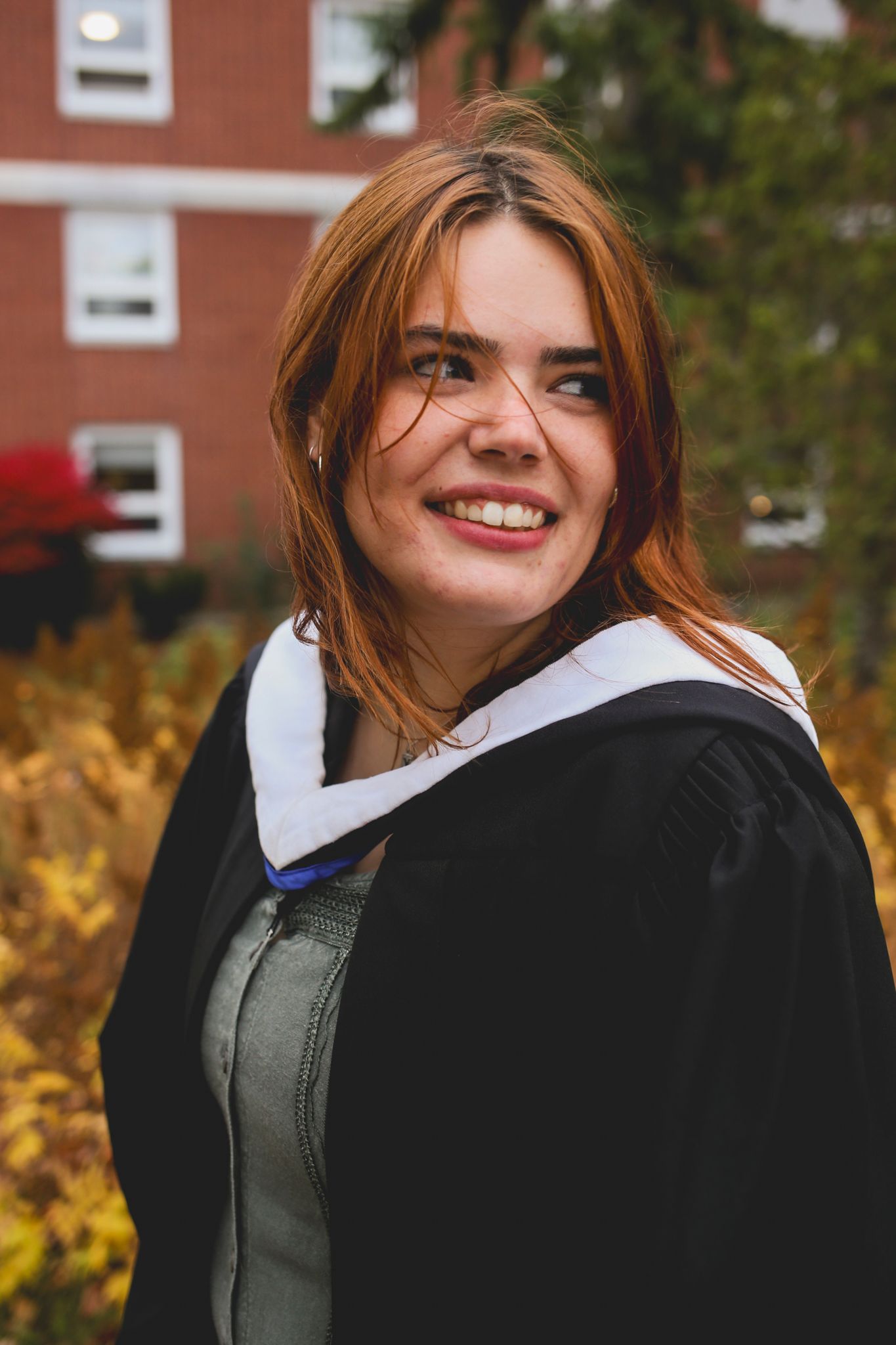 Portrait photography Antigonish, Nova Scotia. StFX University graduation photos. Relaxed Graduation photos in Nova Scotia