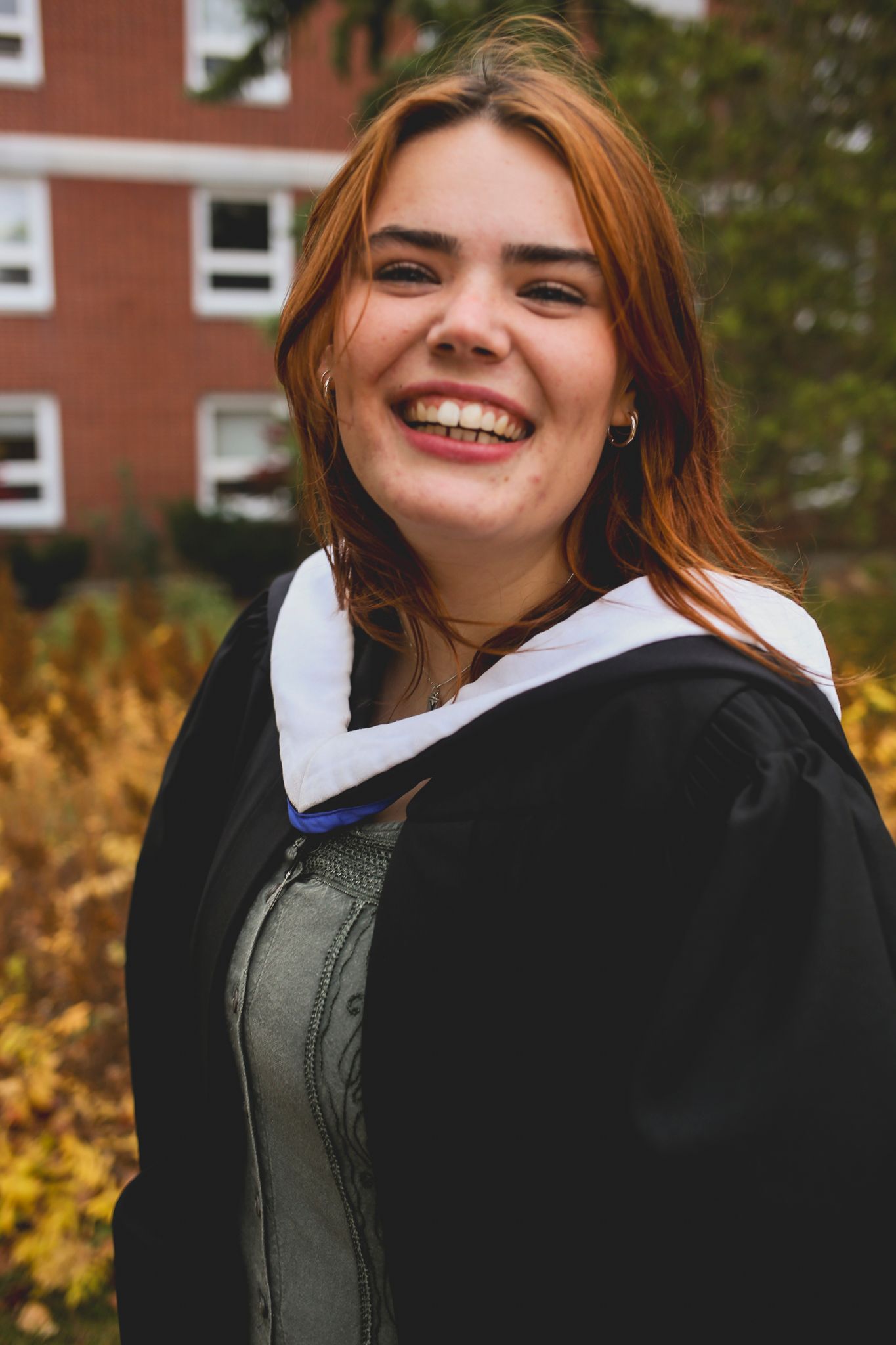 Portrait photography Antigonish, Nova Scotia. StFX University graduation photos. Relaxed Graduation photos in Nova Scotia