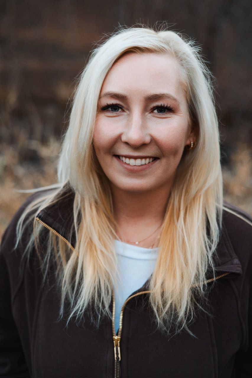 Series of close-up portraits showing platinum blonde hair and black jacket against dark background.