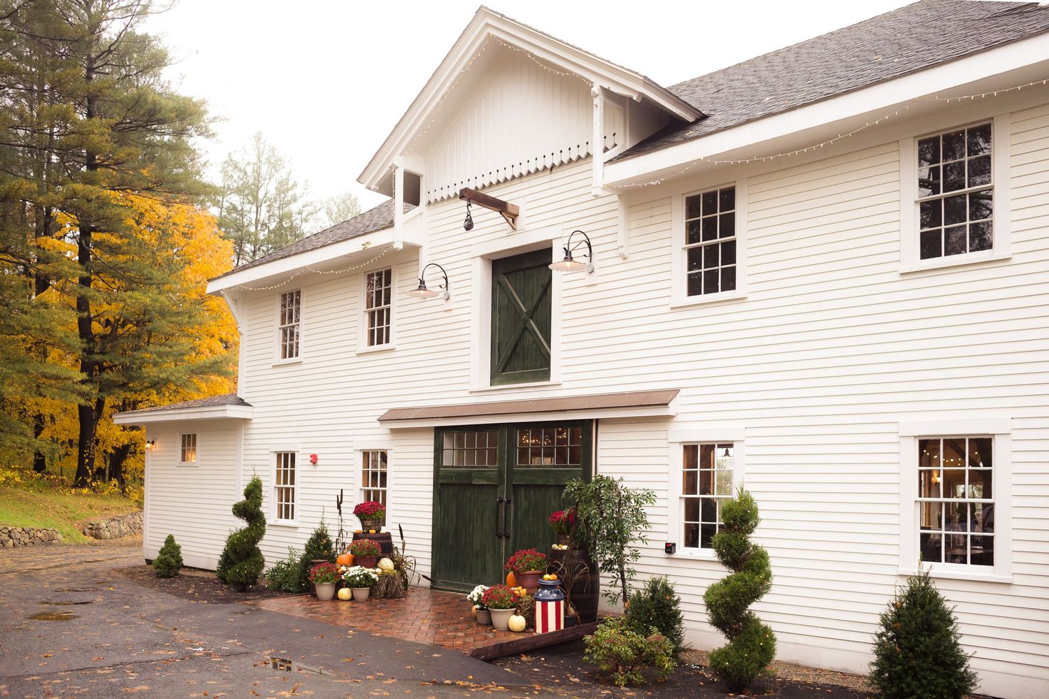 Entrance to the barn at Peirce Farm Witch Hill