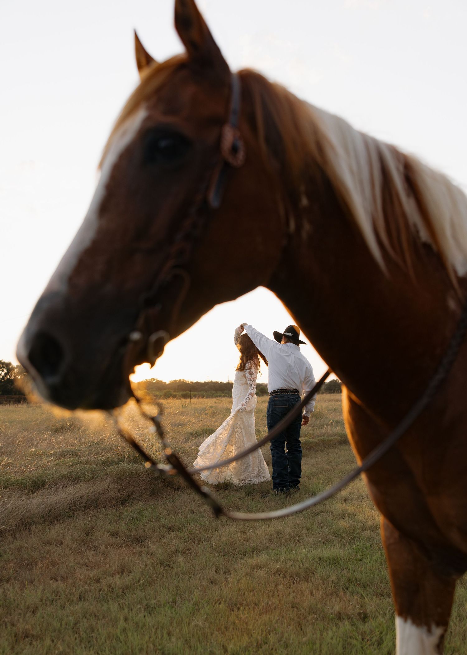 western couple eloping in New Braunfels, Tx
