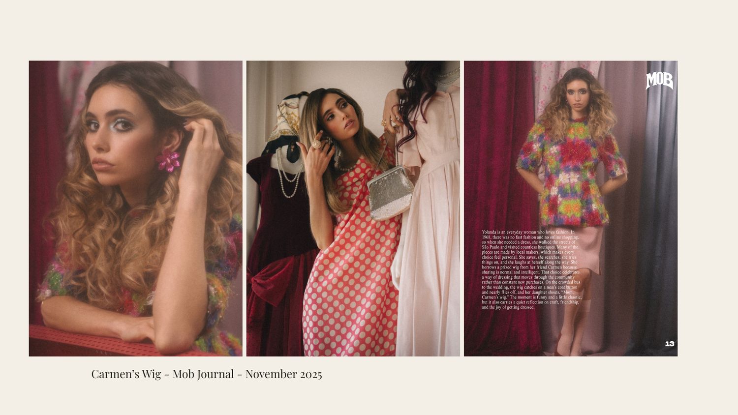 Fashion model poses in a series of glamorous studio portraits wearing elegant dresses and gowns.