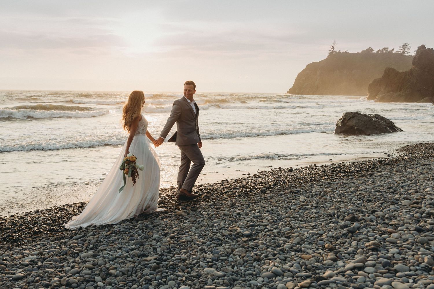la push elopement, washington elopement photographer, ruby beach elopement