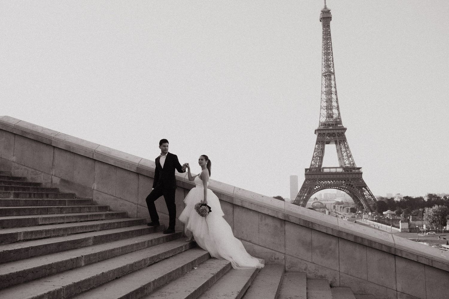 Editorial Cincinnati Wedding portraits of newlywed couple