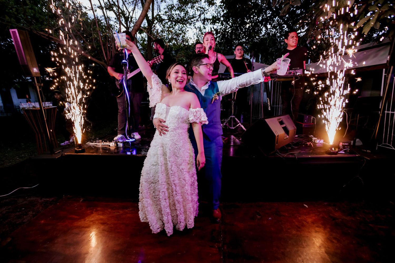 Detalles de la decoración y fotos de la boda en los Valles de Quito