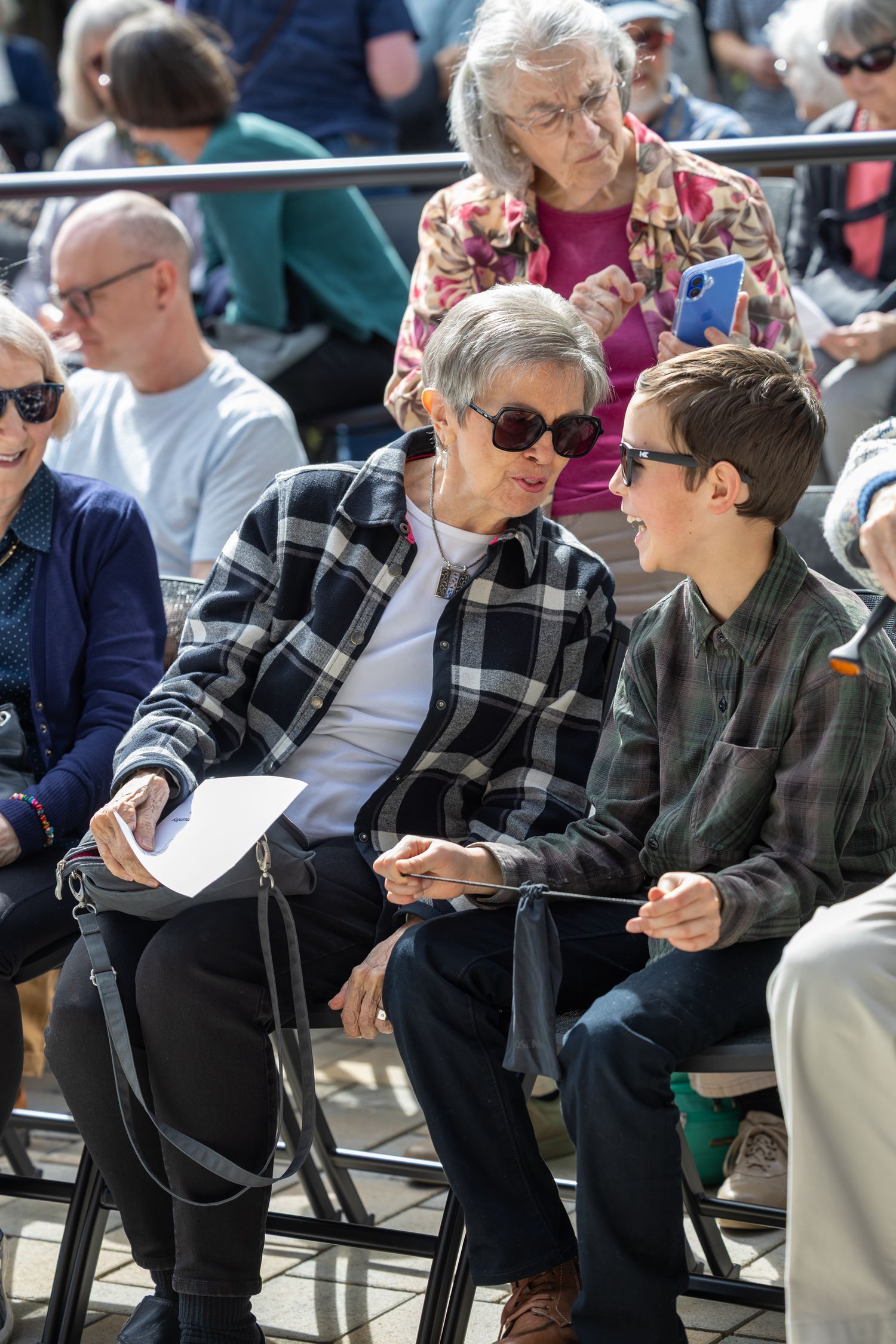 Community members attending a building project celebration at a church in Seattle.