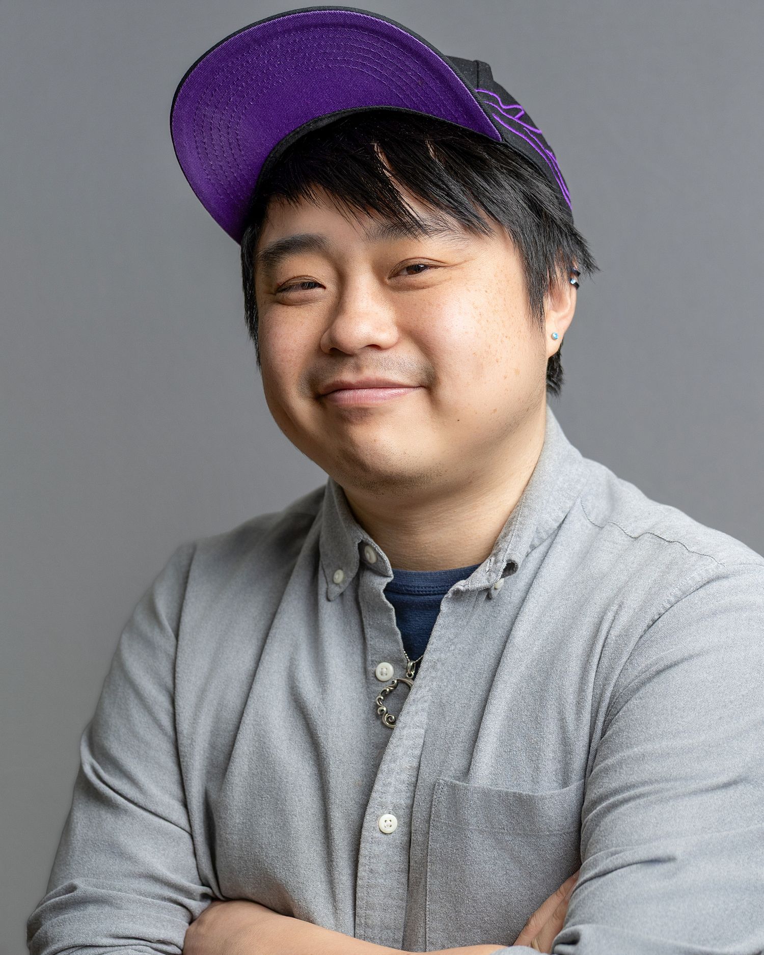 Actor headshot portrait with confident expression in Kirkland