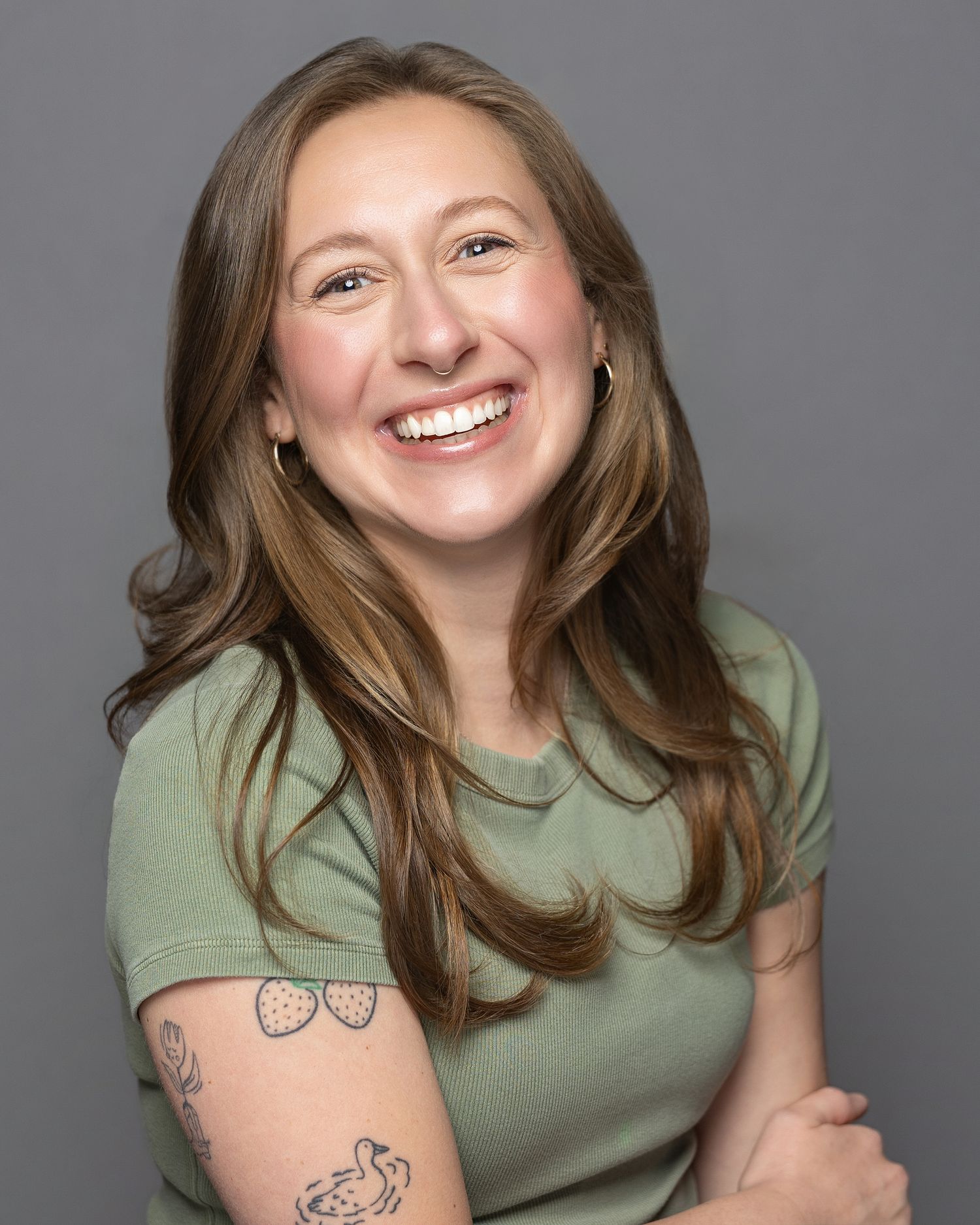 Professional business portrait with clean lighting and a neutral background