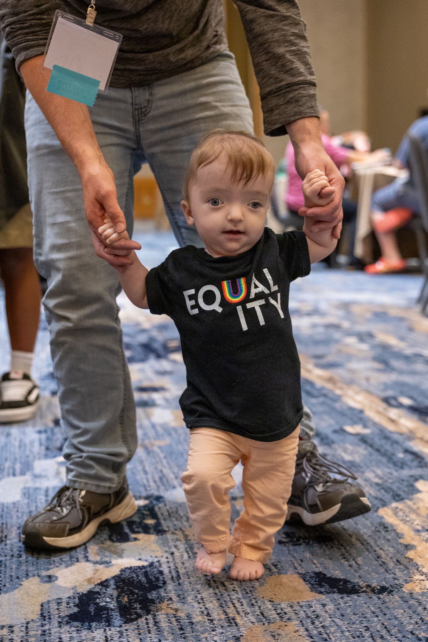 Parent and child at annual retreat event in Bellevue