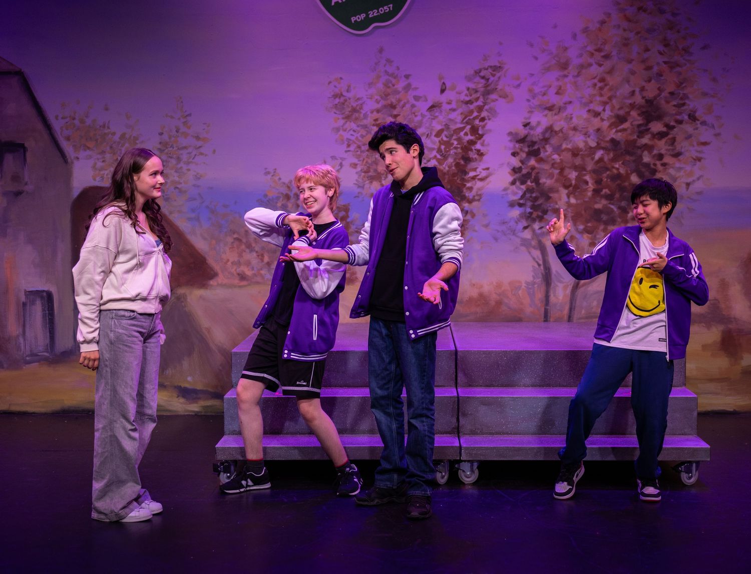 Actor expressions captured during theatre performance in Kirkland