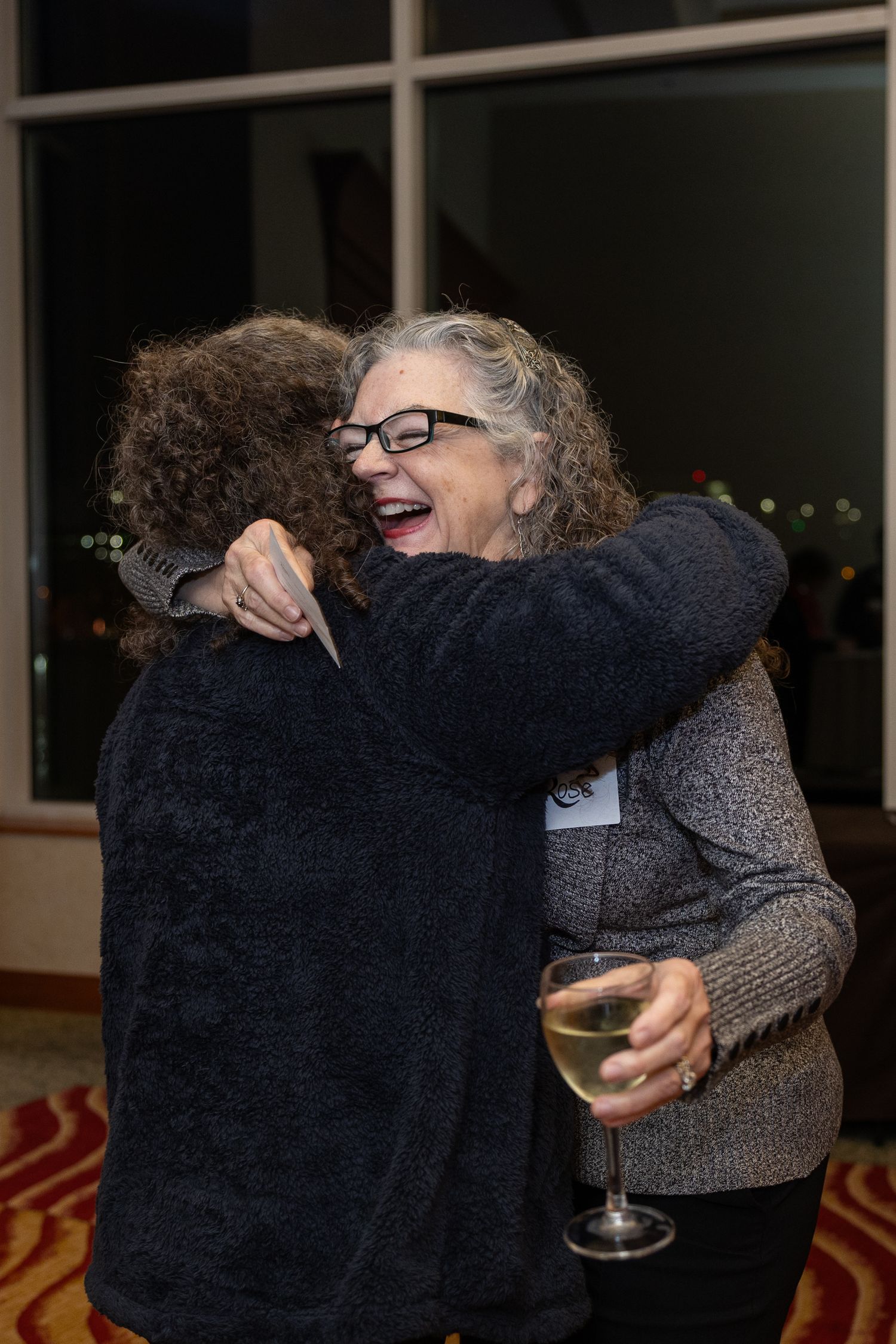 Natural interaction between attendees at event in Seattle