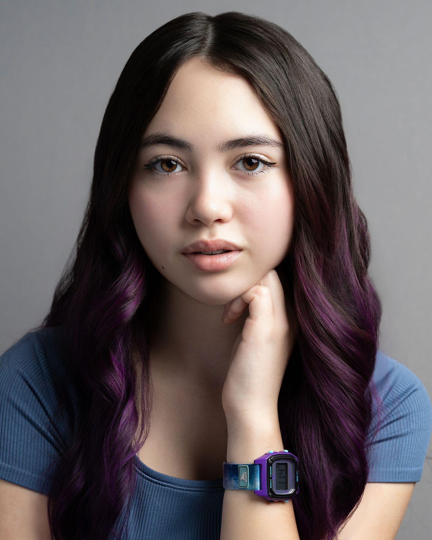 Actor headshot portrait with dramatic lighting in Kirkland