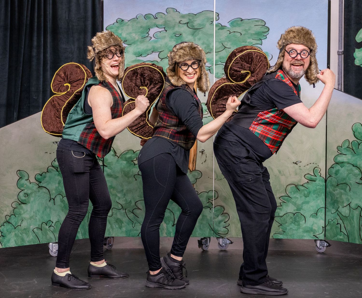 Theatre production scene with actors performing in Kirkland