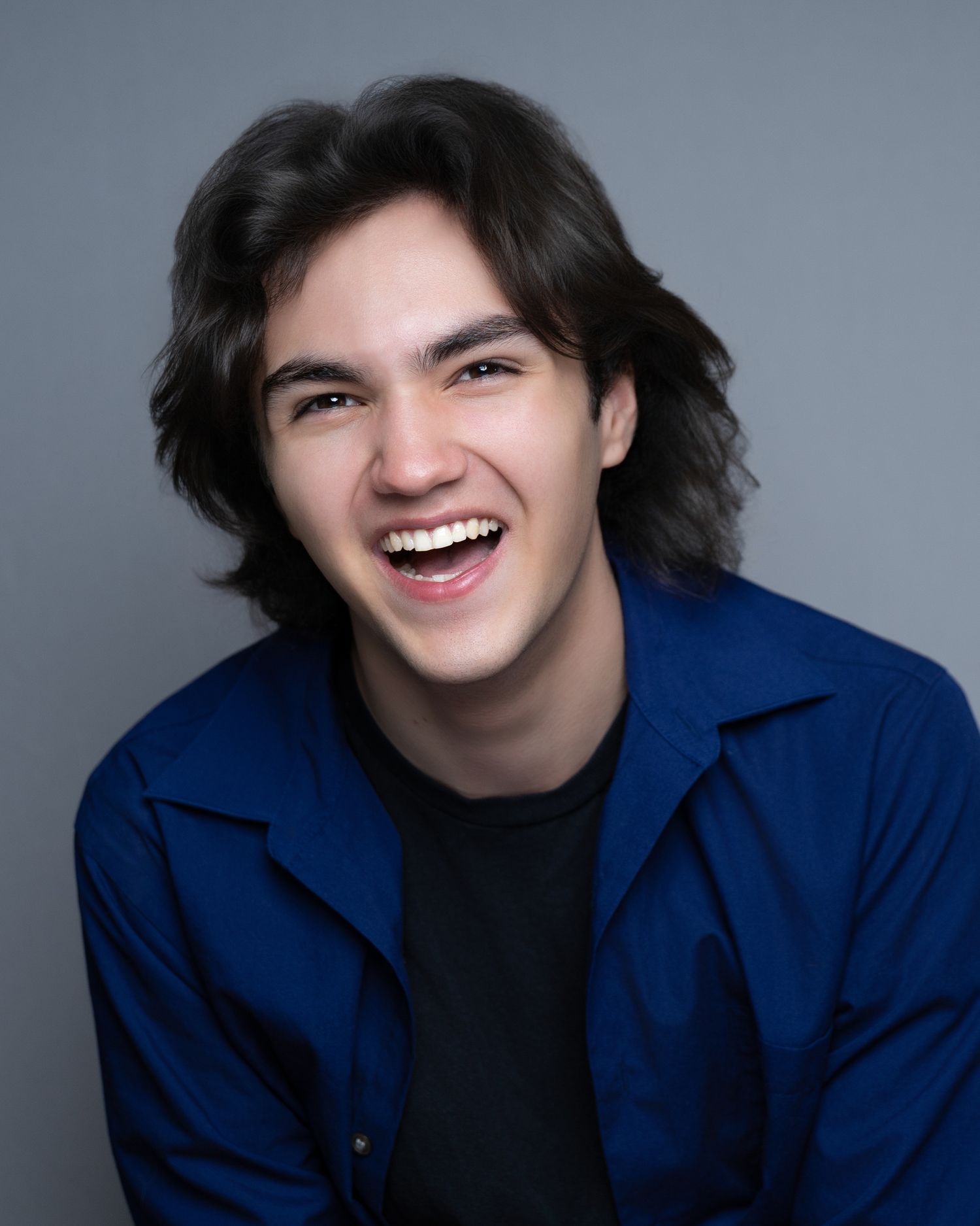 Actor headshot portrait with clean studio background in Kirkland
