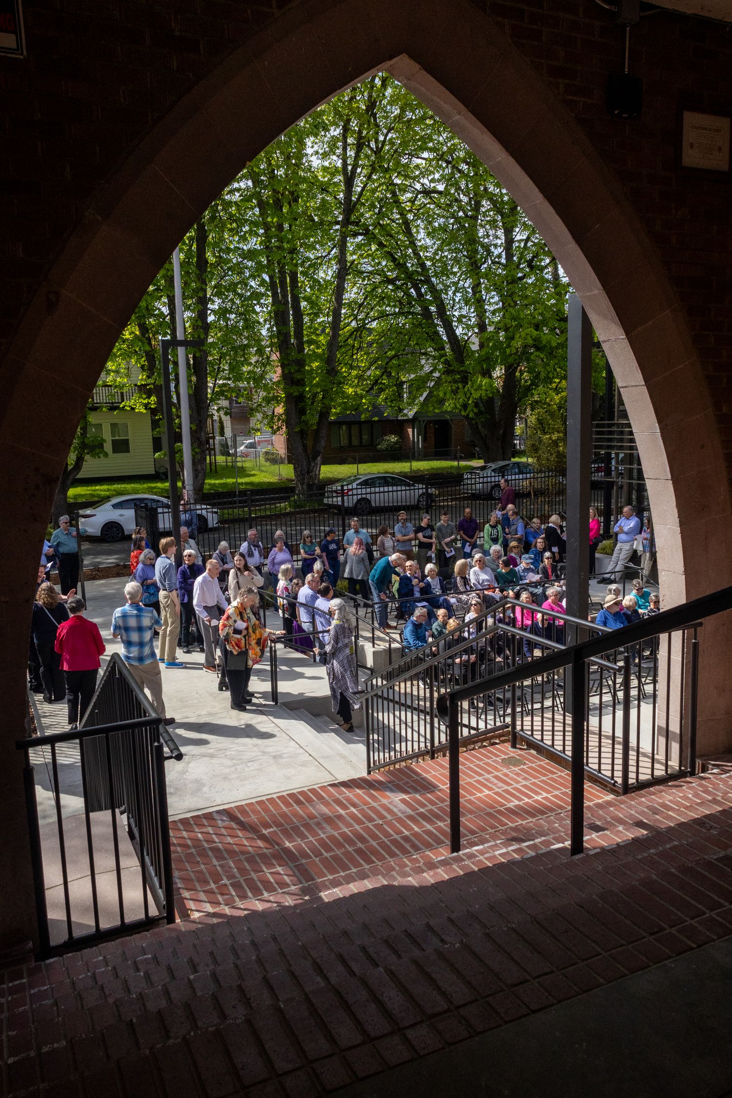 Community members gather at an outdoor celebration in Seattle